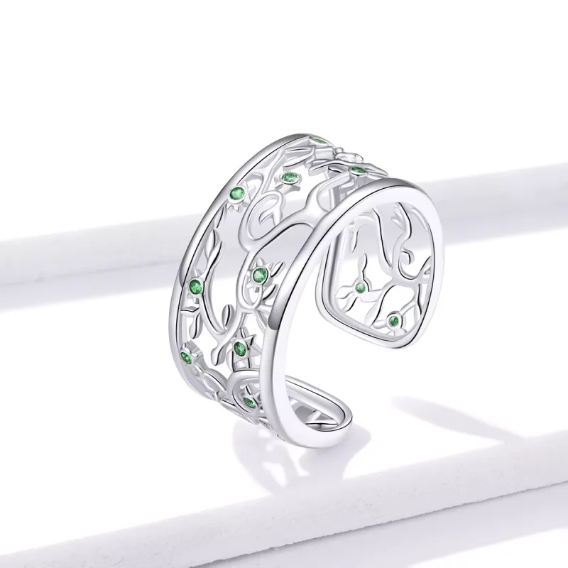 (afbeelding voor) Pandora Style Boom van leven Open Ring - BSR125 - Bekijken 2