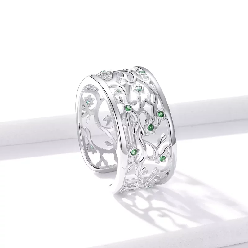 (afbeelding voor) Pandora Style Boom van leven Open Ring - BSR125 - Bekijken 3