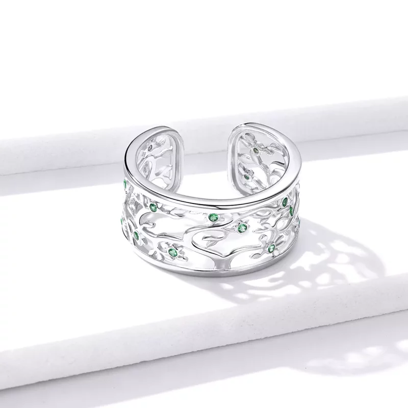 (afbeelding voor) Pandora Style Boom van leven Open Ring - BSR125 - Bekijken 4