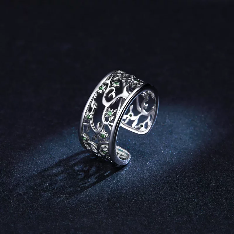 (afbeelding voor) Pandora Style Boom van leven Open Ring - BSR125 - Bekijken 5