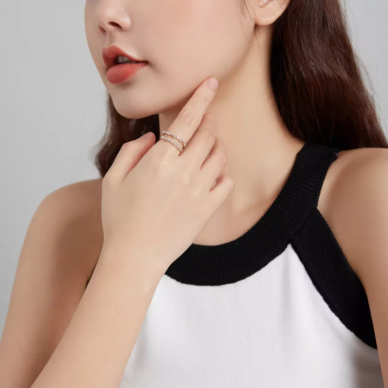 (afbeelding voor) Pandora Style Boonkraal Open Ring - SCR719 - Bekijken 5