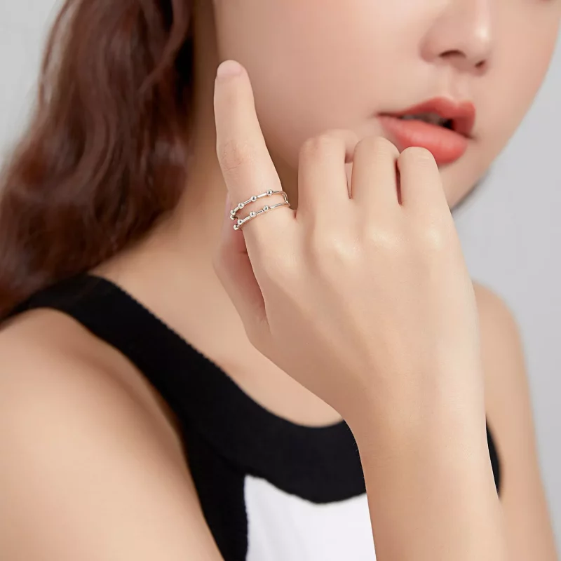 (afbeelding voor) Pandora Style Boonkraal Open Ring - SCR719 - Bekijken 7
