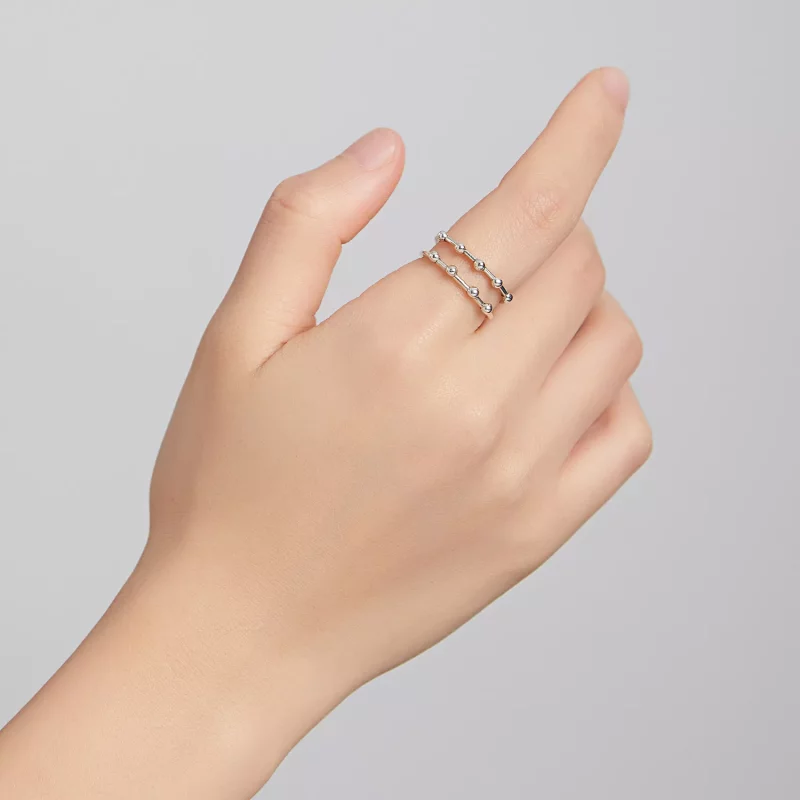 (afbeelding voor) Pandora Style Boonkraal Open Ring - SCR719 - Bekijken 8