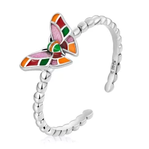 Pandora Style Briljante vlinder Open Ring - SCR782 (afbeelding voor) Pandora Style Briljante vlinder Open Ring - SCR782