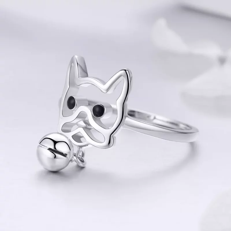 (afbeelding voor) Pandora Style Bulldog Ring - SCR434 - Bekijken 3
