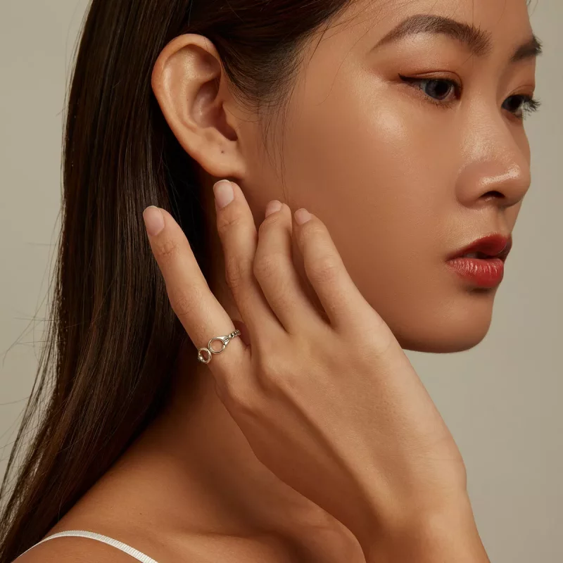 (afbeelding voor) Pandora Style Creatieve handboeien Open Ring - SCR791 - Bekijken 8