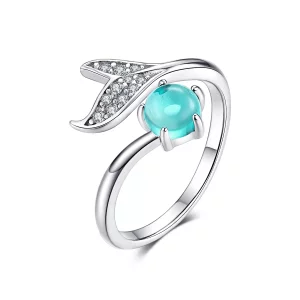 (afbeelding voor) Pandora Style De traan van de zeemeermin Open Ring - SCR515