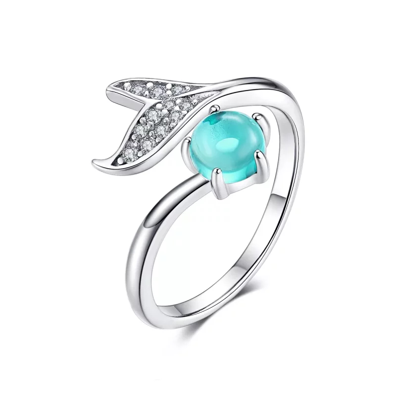 (afbeelding voor) Pandora Style De traan van de zeemeermin Open Ring - SCR515