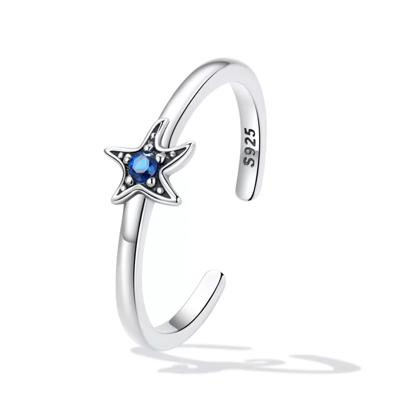 (afbeelding voor) Pandora Style Delicate zeester Open Ring - SCR818 - Bekijken 2