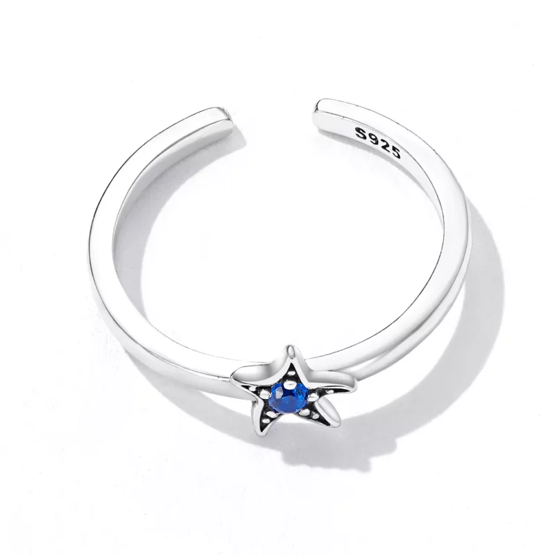 (afbeelding voor) Pandora Style Delicate zeester Open Ring - SCR818 - Bekijken 4