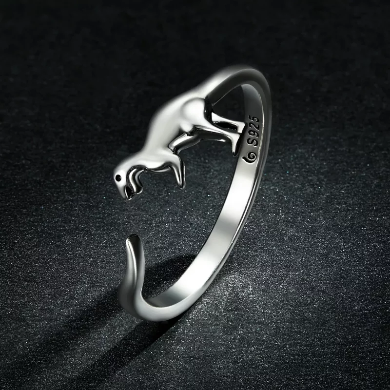 (afbeelding voor) Pandora Style Dinosaurus Open Ring - BSR226 - Bekijken 5