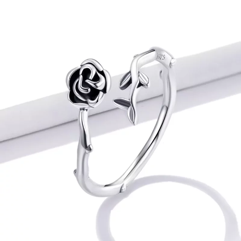 (afbeelding voor) Pandora Style Doornige Roos Open Ring - BSR196 - Bekijken 2