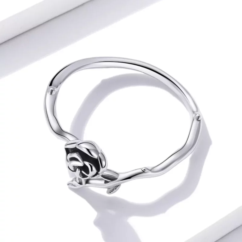 (afbeelding voor) Pandora Style Doornige Roos Open Ring - BSR196 - Bekijken 3
