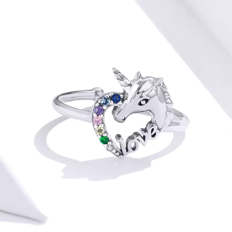 (afbeelding voor) Pandora Style Droom Eenhoorn Open Ring - SCR644 - Bekijken 2