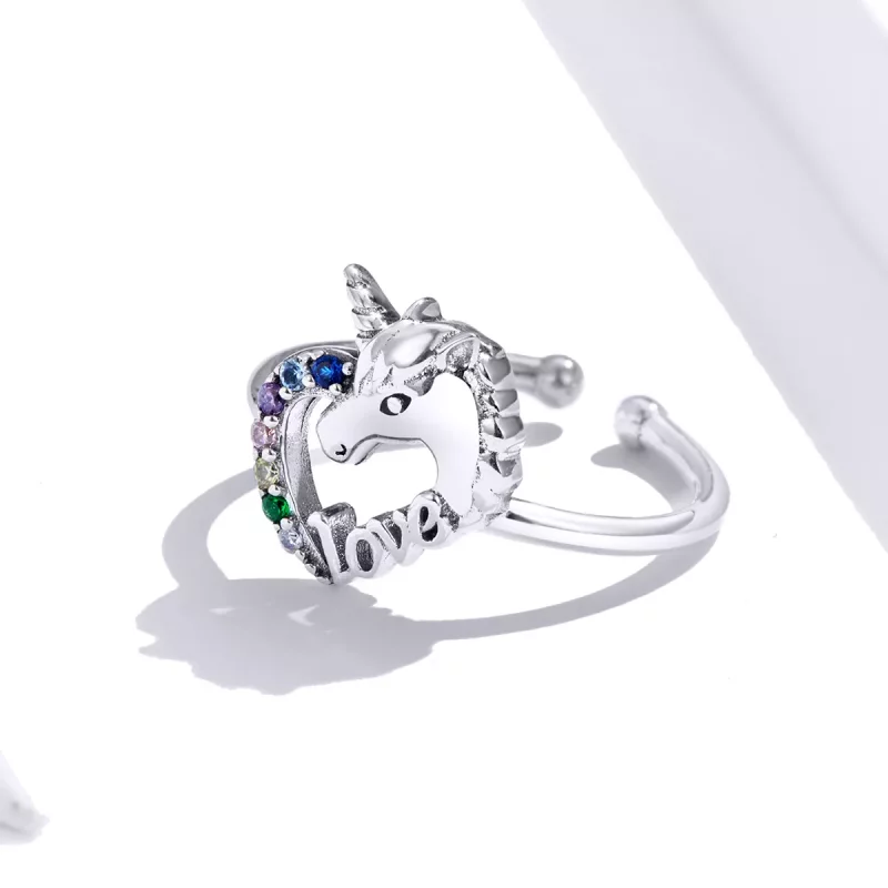 (afbeelding voor) Pandora Style Droom Eenhoorn Open Ring - SCR644 - Bekijken 3