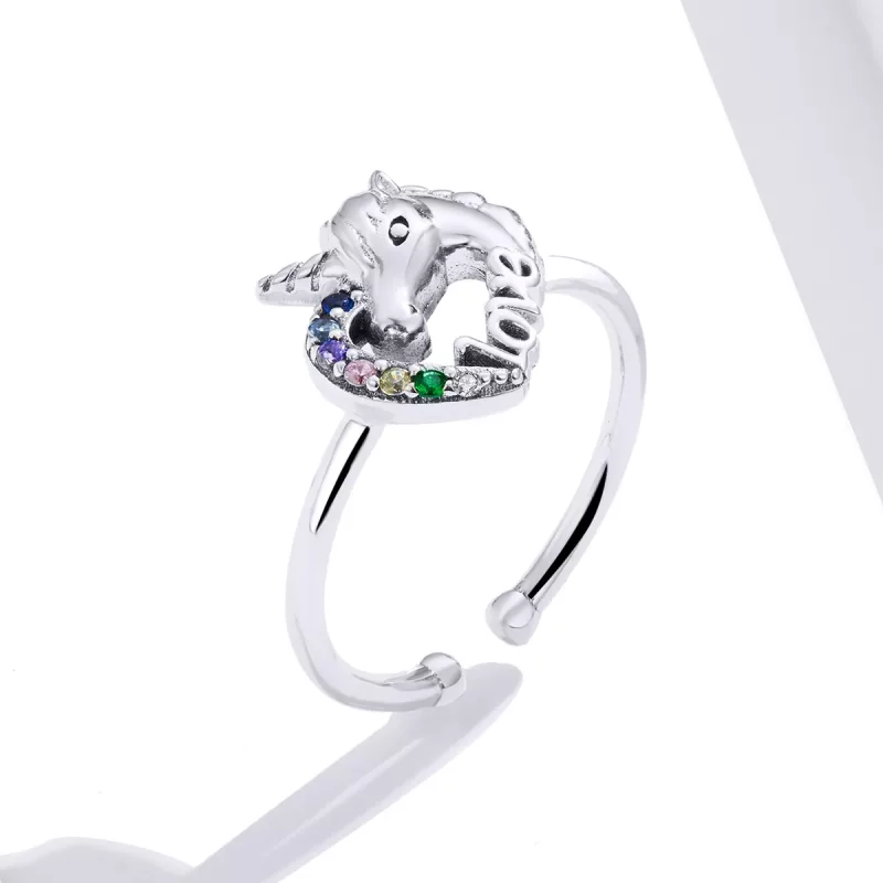 (afbeelding voor) Pandora Style Droom Eenhoorn Open Ring - SCR644 - Bekijken 4