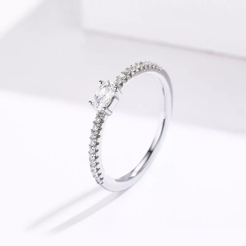 (afbeelding voor) Pandora Style Duidelijke steen Ring - SCR524 - Bekijken 2