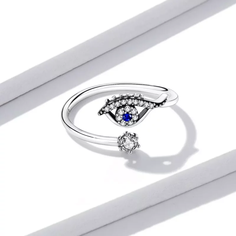 (afbeelding voor) Pandora Style Duivelsoog Open Ring - BSR215 - Bekijken 2