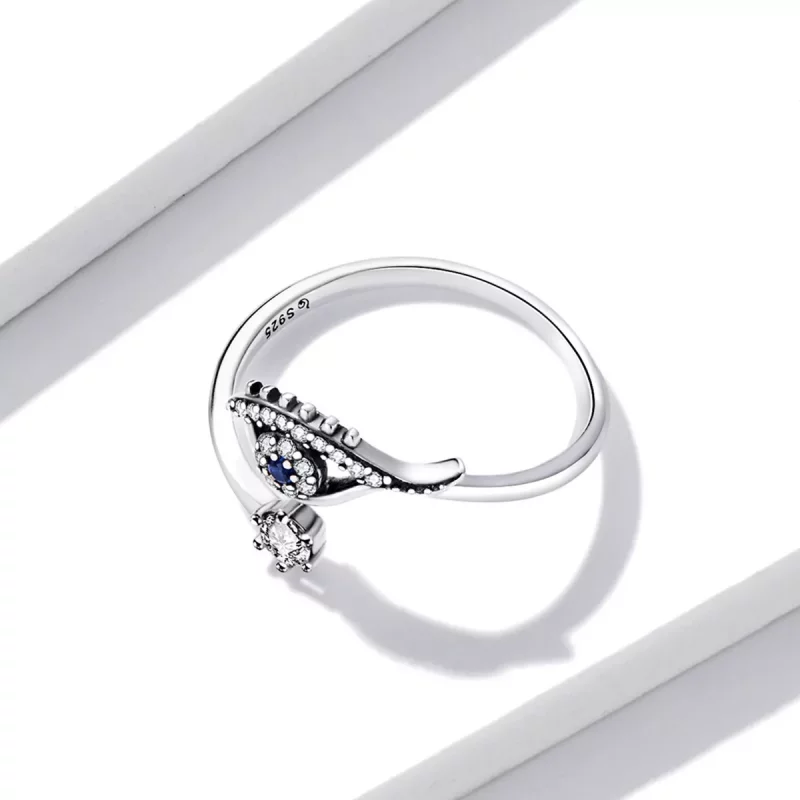 (afbeelding voor) Pandora Style Duivelsoog Open Ring - BSR215 - Bekijken 3