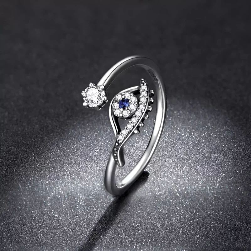 (afbeelding voor) Pandora Style Duivelsoog Open Ring - BSR215 - Bekijken 5