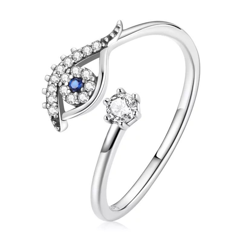(afbeelding voor) Pandora Style Duivelsoog Open Ring - BSR215