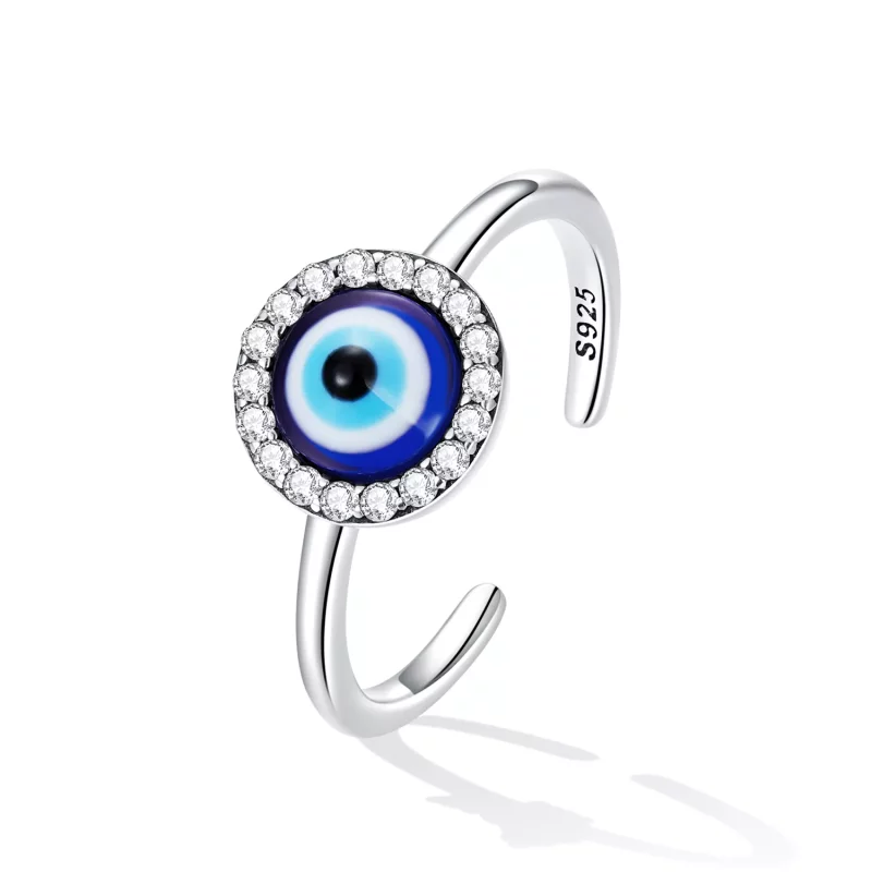 (afbeelding voor) Pandora Style Duivelsoog Open Ring - BSR254 - Bekijken 2