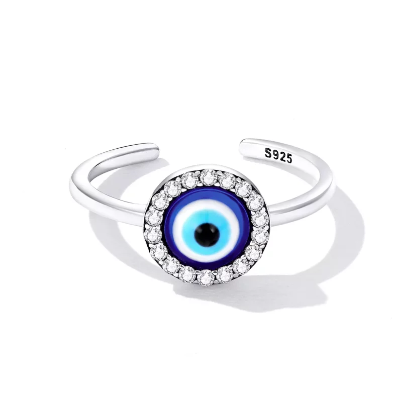 (afbeelding voor) Pandora Style Duivelsoog Open Ring - BSR254 - Bekijken 3