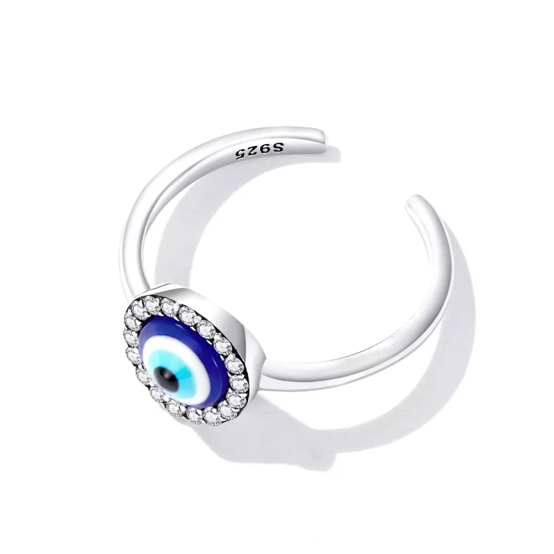 (afbeelding voor) Pandora Style Duivelsoog Open Ring - BSR254 - Bekijken 4