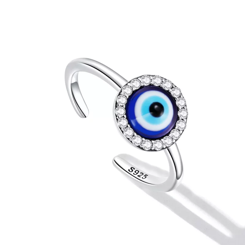 (afbeelding voor) Pandora Style Duivelsoog Open Ring - BSR254 - Bekijken 5