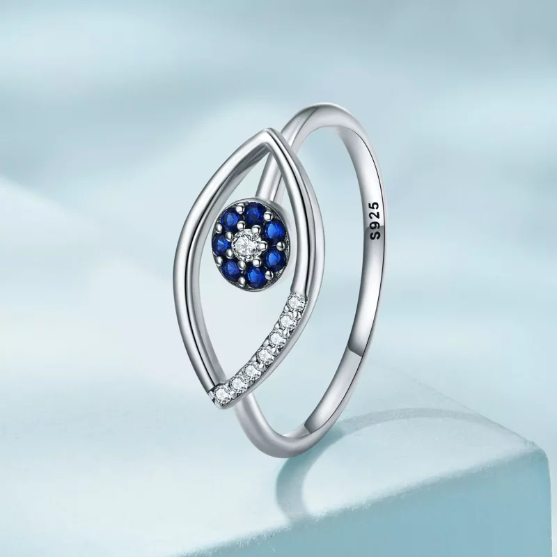 (afbeelding voor) Pandora Style Duivelsoog Open Ring - SCR875 - Bekijken 2