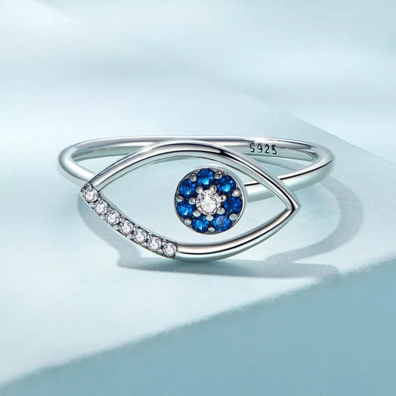 (afbeelding voor) Pandora Style Duivelsoog Open Ring - SCR875 - Bekijken 3