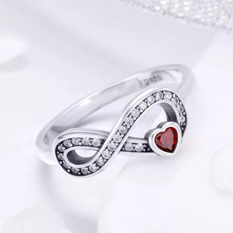 (afbeelding voor) Pandora Style Duurzaam hart Ring - SCR415 - Bekijken 3
