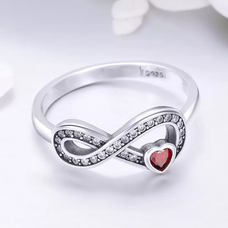 (afbeelding voor) Pandora Style Duurzaam hart Ring - SCR415 - Bekijken 4