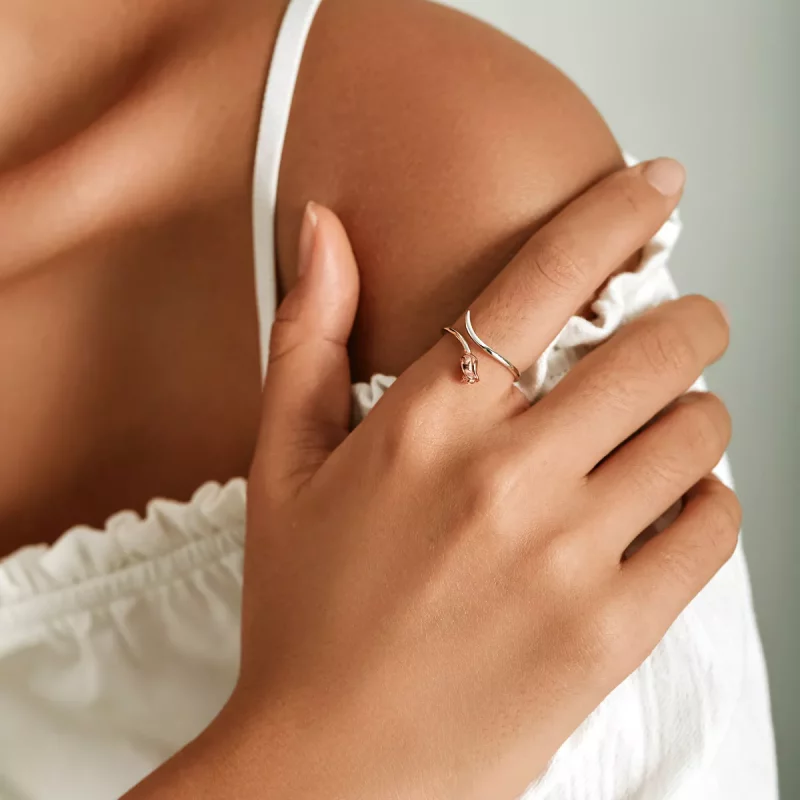 (afbeelding voor) Pandora Style Een Roos Open Ring - SCR761 - Bekijken 5