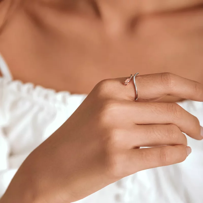(afbeelding voor) Pandora Style Een Roos Open Ring - SCR761 - Bekijken 6
