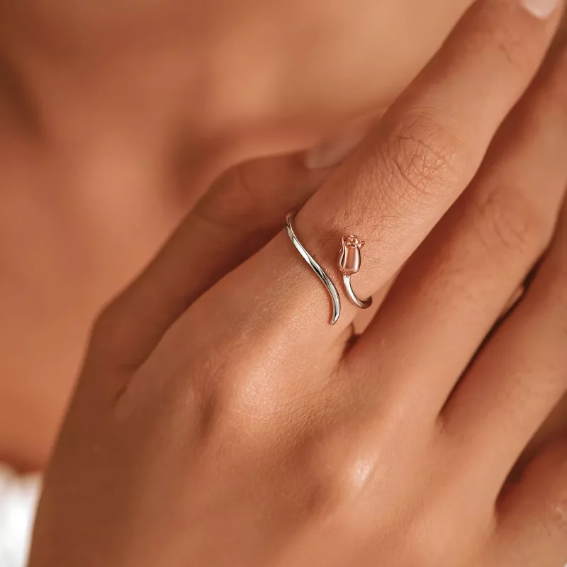(afbeelding voor) Pandora Style Een Roos Open Ring - SCR761 - Bekijken 7