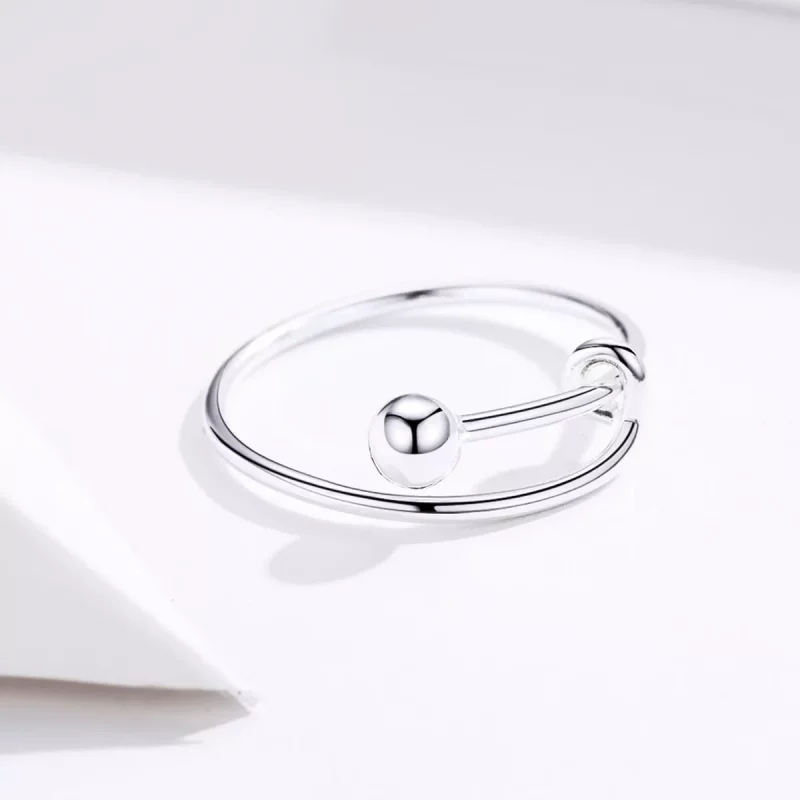 (afbeelding voor) Pandora Style Eenvoudig Open Ring - SCR520 - Bekijken 5