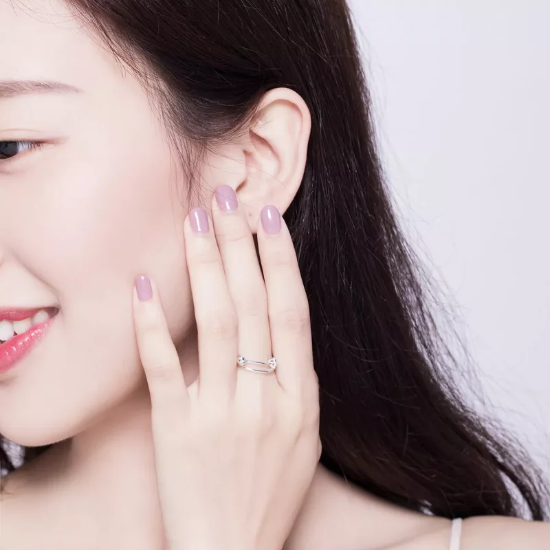 (afbeelding voor) Pandora Style Eenvoudig Open Ring - SCR520 - Bekijken 7