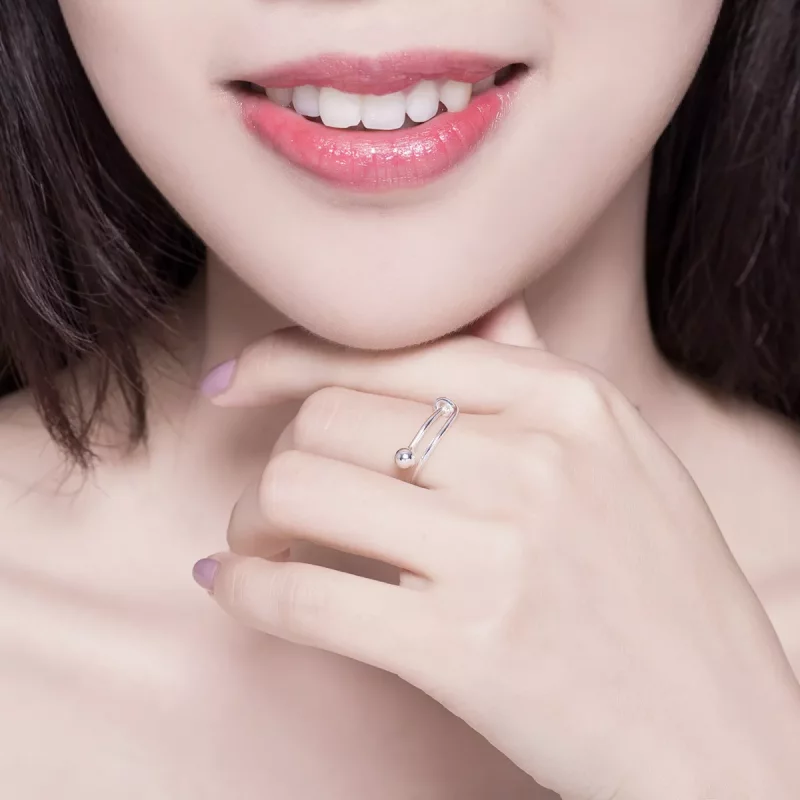 (afbeelding voor) Pandora Style Eenvoudig Open Ring - SCR520 - Bekijken 8