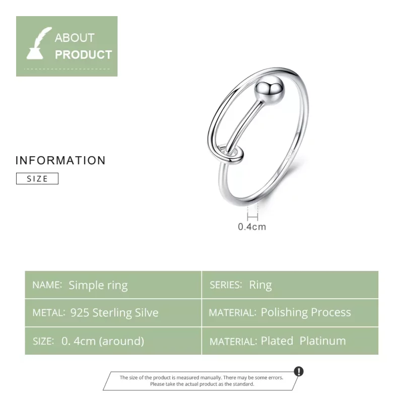 (afbeelding voor) Pandora Style Eenvoudig Open Ring - SCR520 - Bekijken 11