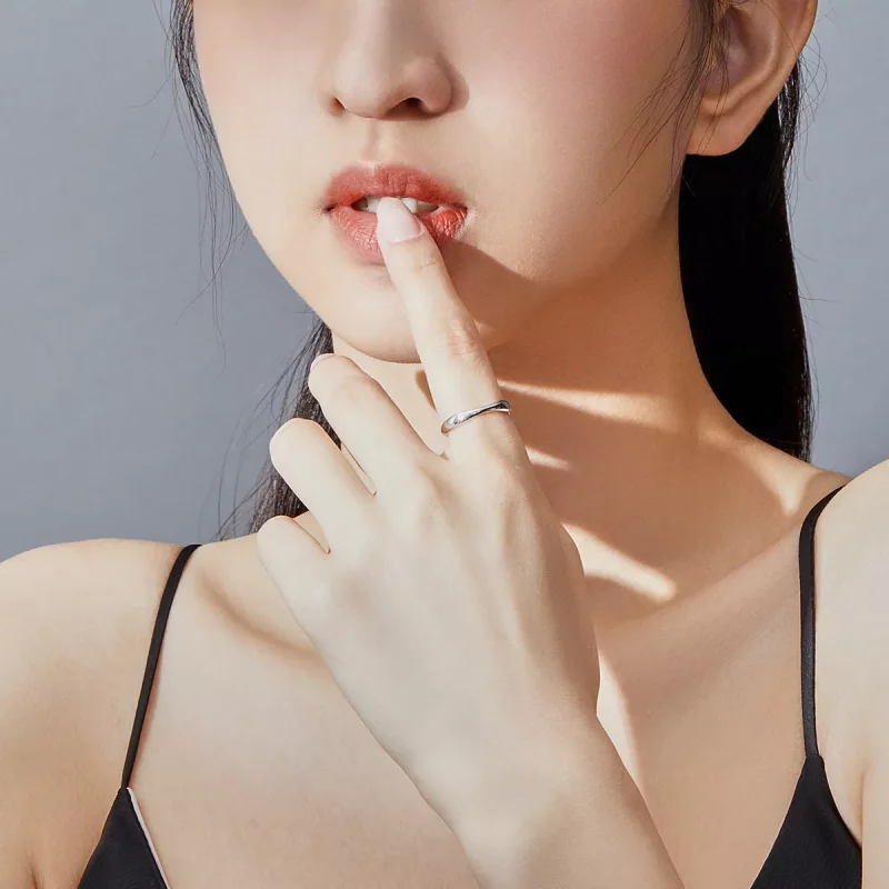 (afbeelding voor) Pandora Style Eenvoudig Open Ring - SCR630 - Bekijken 6