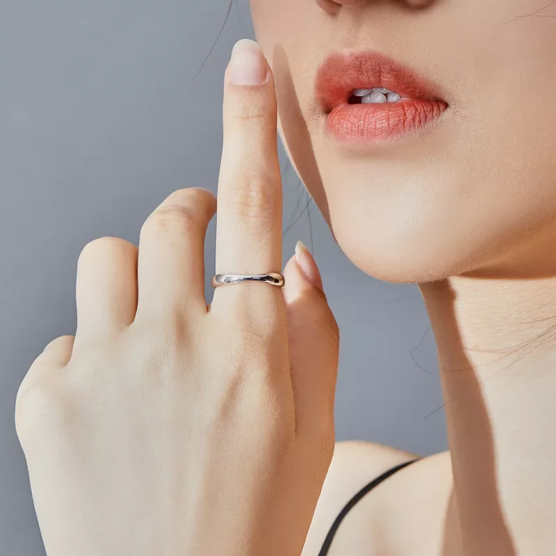 (afbeelding voor) Pandora Style Eenvoudig Open Ring - SCR630 - Bekijken 7