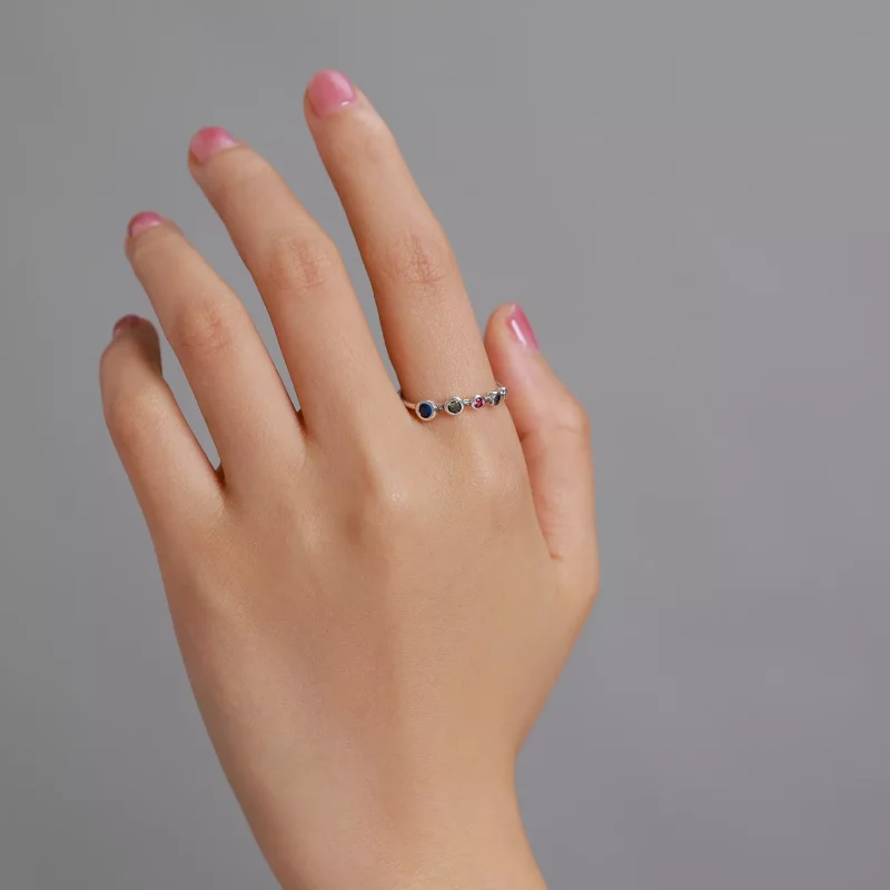 (afbeelding voor) Pandora Style Eenvoudig rond zirkonium Open Ring - SCR749 - Bekijken 5