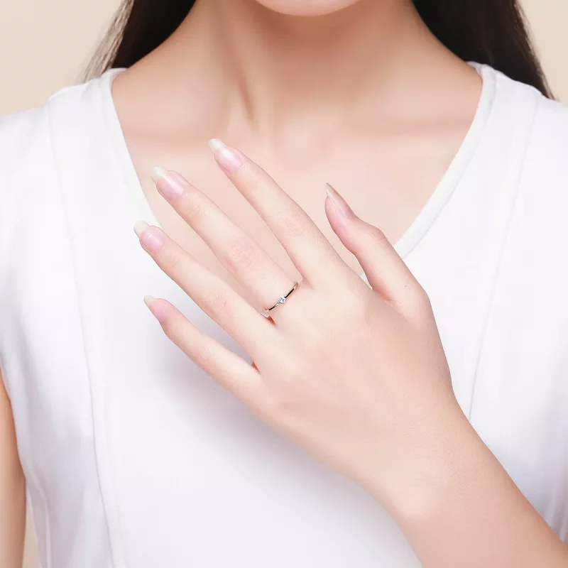 (afbeelding voor) Pandora Style Eenvoudige genade Ring - SCR450 - Bekijken 5