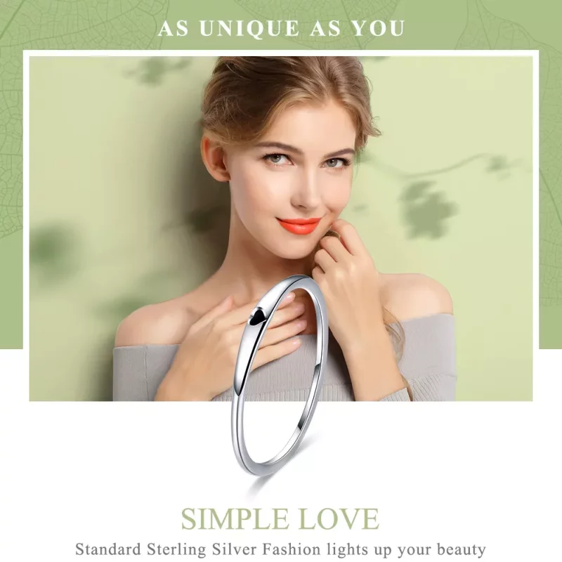 (afbeelding voor) Pandora Style Eenvoudige liefde Ring - SCR468 - Bekijken 2