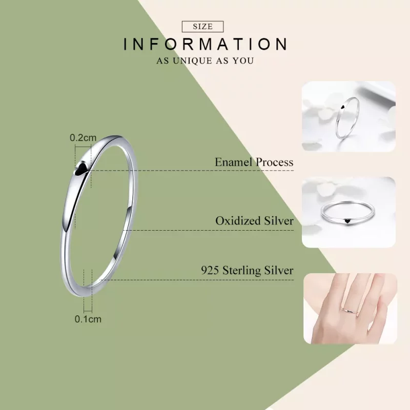 (afbeelding voor) Pandora Style Eenvoudige liefde Ring - SCR468 - Bekijken 3