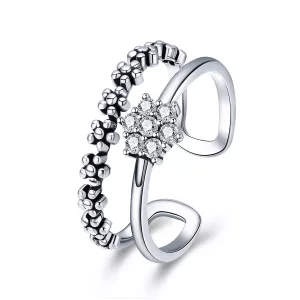 (afbeelding voor) Pandora Style Elegant temperament Open Ring - SCR428