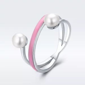 (afbeelding voor) Pandora Style Elegante geometrie Ring - SCR234