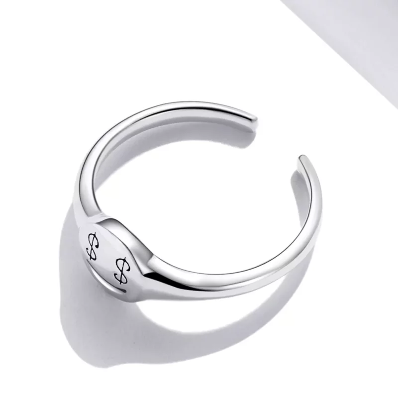 (afbeelding voor) Pandora Style Emoji - Zie het geld met open ogen Open Ring - SCR738 - Bekijken 4