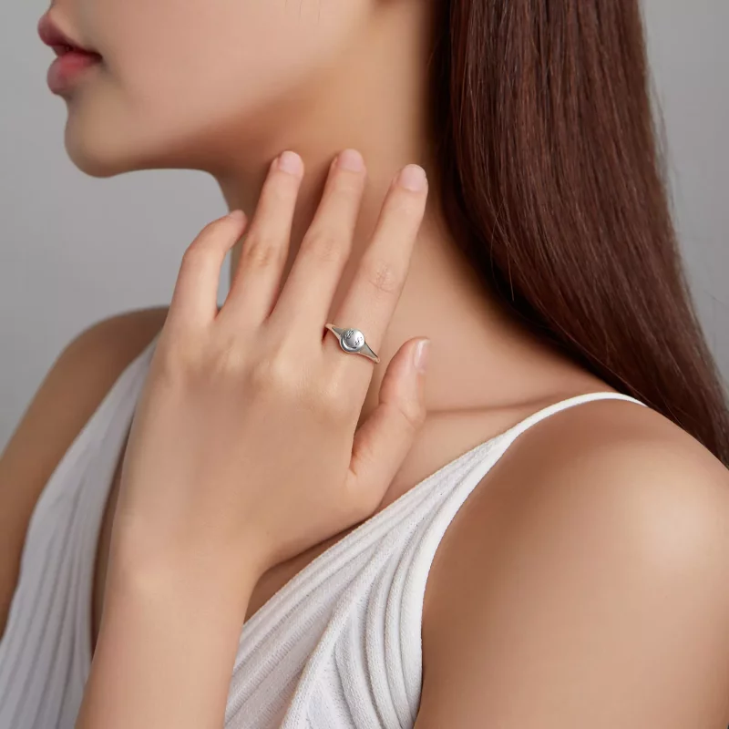 (afbeelding voor) Pandora Style Emoji - Zie het geld met open ogen Open Ring - SCR738 - Bekijken 6